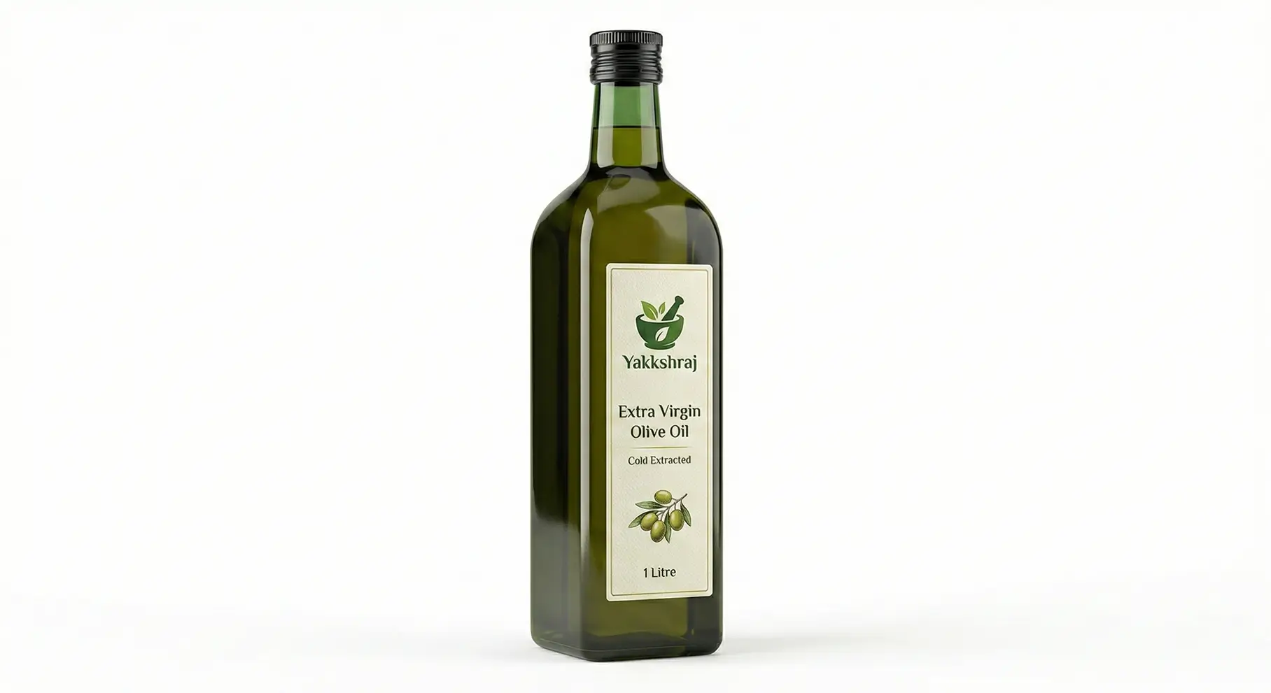 Yakkshraj Extra Virgin Olive Oil - 1 Litre Yakshraj Extra Virgin Olive Oil - 1 Litre (Chef's Kitchen Pack) - Image 1