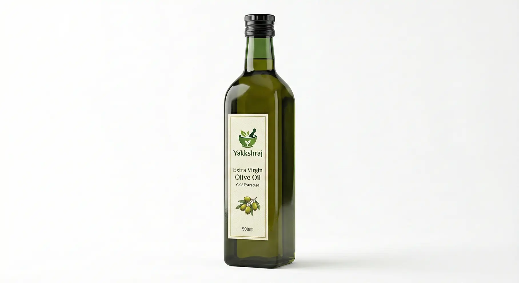 Yakkshraj Extra Virgin Olive Oil - 500ml Yakshraj Extra Virgin Olive Oil - 500ml (Cold Extracted) - Image 1