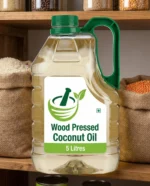 Yakshraj Premium Wood Pressed Coconut Oil - 5 Litre Jar (Family Saver Pack)
