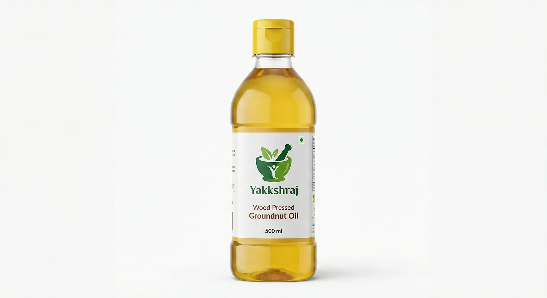 Yakkshraj Wood Pressed Groundnut Oil - 500ml PET Bottle Yakshraj Wood Pressed Groundnut Oil - 500ml PET Bottle - Image 1