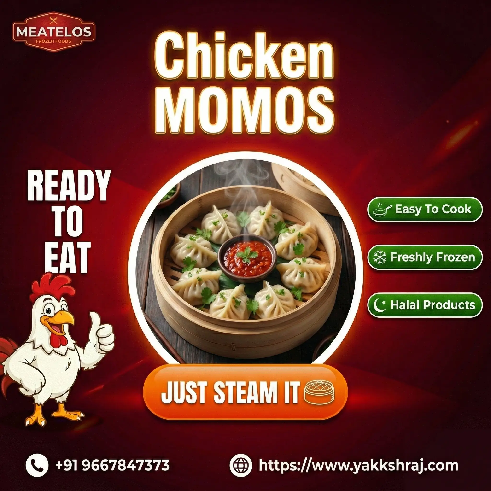 Meatelos Chicken Momos Yakshraj Meatelos Chicken Momos - Image 1